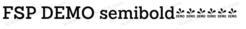 FSP DEMO semibold字体转换